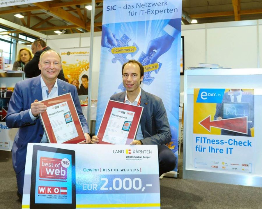 Herwig Probst Easyplex Software - „best of web“-Award für Klagenfurter Software-Entwickler