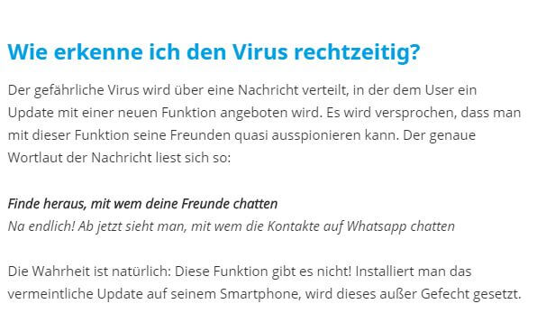 WhatsApp Virus 1 - WhatsApp-Virus: Finde heraus, mit wem deine Freunde chatten…