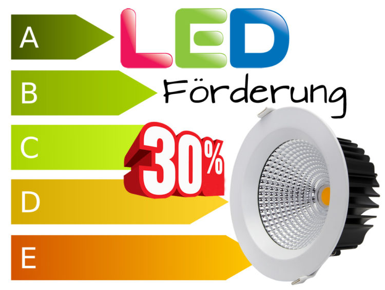 LED Förderung Beleuchtung 750x566 - 30% LED Förderung: Förderungen für LED-Lampen