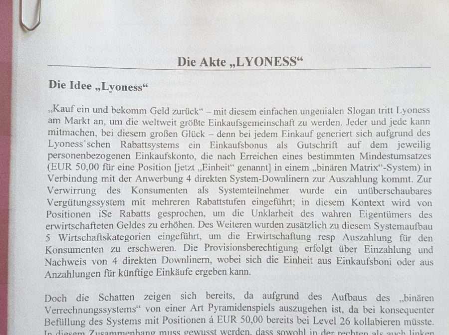 Lyoness Klage Akte - Lyoness blitzt beim OGH ab