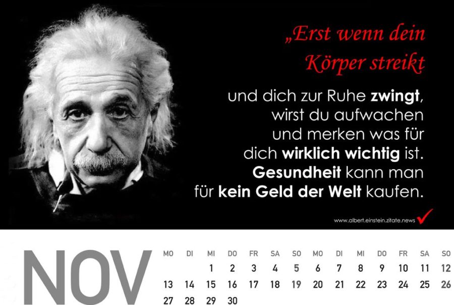 geschenkideen für beste freundin - Geschenkidee: Albert Einstein Kalender