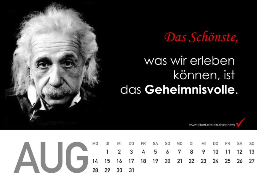 geschenkideen für frauen - Geschenkidee: Albert Einstein Kalender