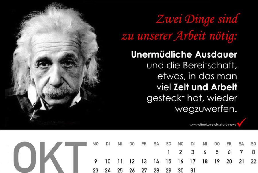 geschenkideen für männer - Geschenkidee: Albert Einstein Kalender
