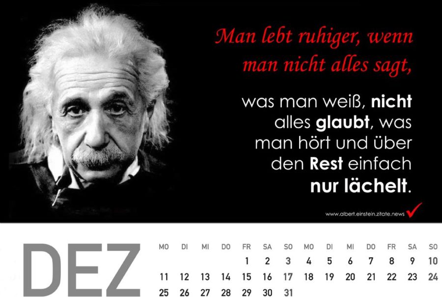 geschenkideen geburtstag - Geschenkidee: Albert Einstein Kalender