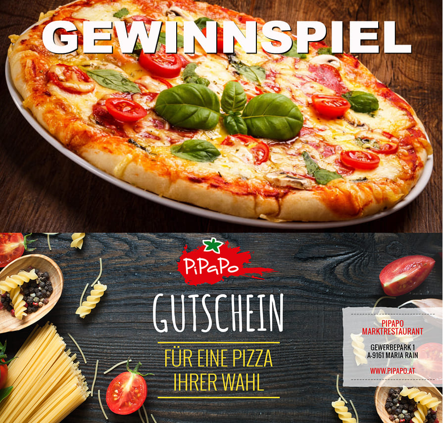 Pipapo Pizzagutschein Gewinnen - VOTING: Die 10 Lieblings-Pizzen der Österreicher