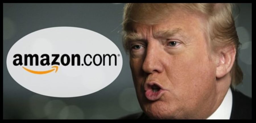 Zwischen US Präsident Donald Trump und Amazon Gründer Jeff Bezos fliegen die Fetzen - Trump auf dem Kriegspfad gegen Amazon – Aktie bricht ein