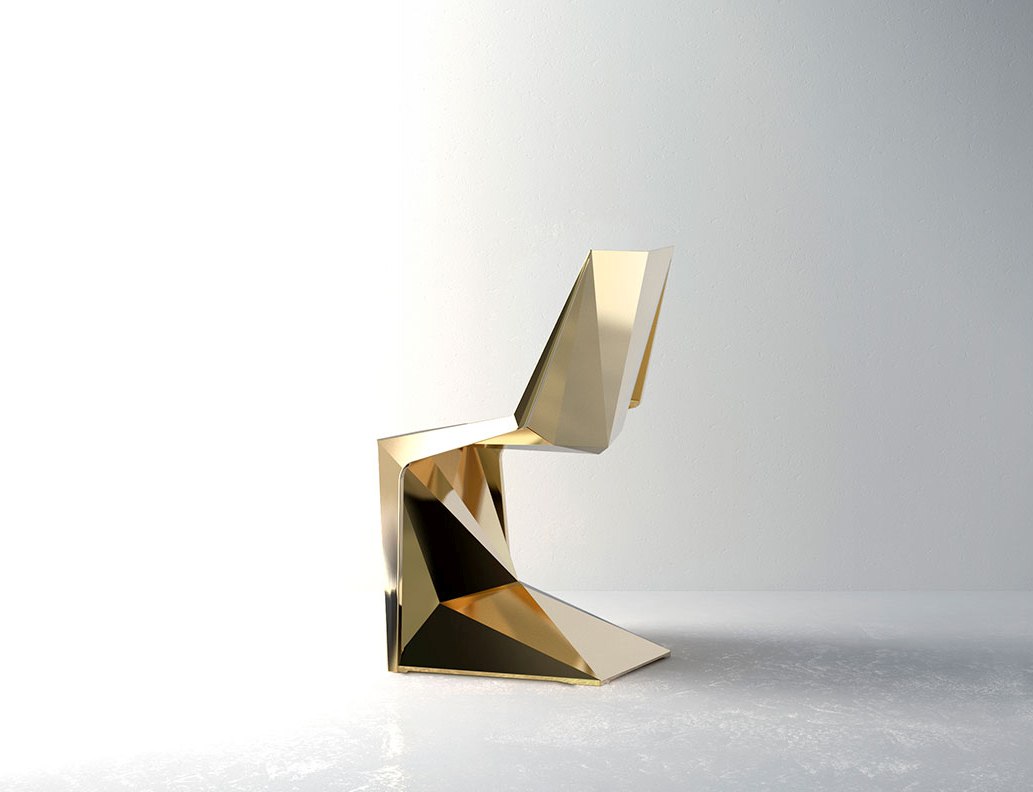Stappelbare Designersessel Vondom Voxel Stuhl Gold - Outdoor Design Stuhl Voxeles von Graf News