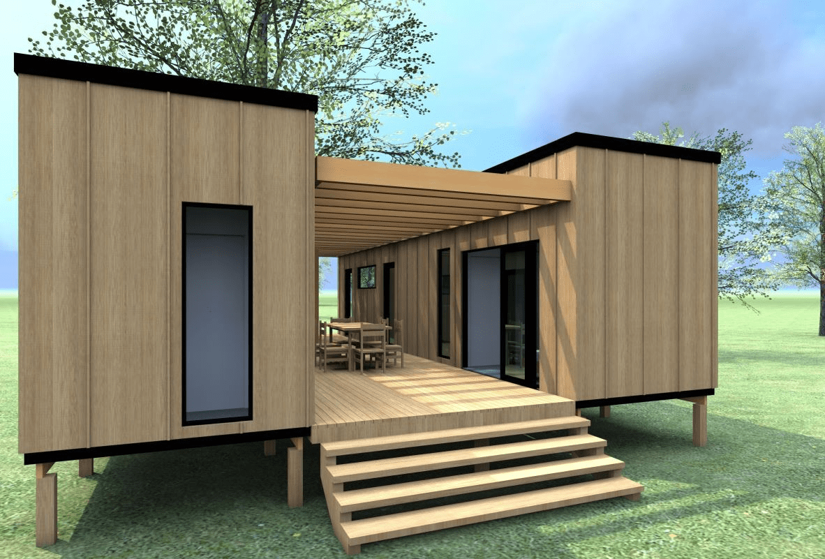 Sauna Container mit Holz - Top 10 Wohncontainer | Container Haus | Schiffscontainer Haus