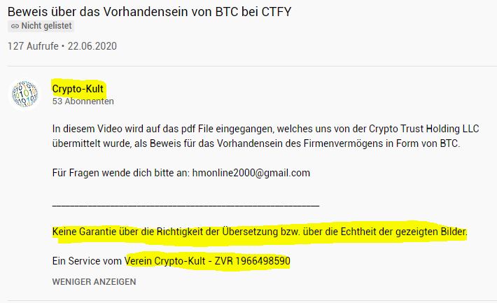 Verein Crypto Kult ZVR 1966498590 - Teil 6: Cryptify-Trading-Bot | Hunderte Kärntner Familien betroffen.
